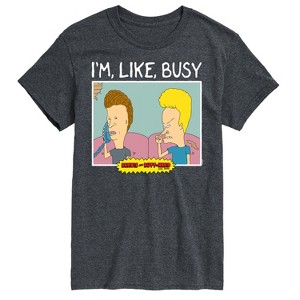 Men's - Beavis & Butthead - I'm Like Busy Short Sleeve Graphic T-Shirt - 1 of 4
