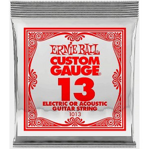 Ernie Ball Custom Gauge 1013 .013GA Single Acoustic or Electric Guitar String - 1 of 2