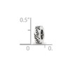 Black Bow Jewelry Sterling Silver Leaf Design Spacer Bead Charm - 4 of 4