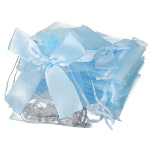 Unique Bargains Drawstring Jewelry Candy Candle Wrap Organza Bow Gift Bags 20 Pcs - 1 of 4