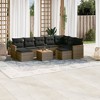 vidaXL Garden Sofa Set Gray PE Rattan Large Modular Garden Sofa Set - 2 of 4
