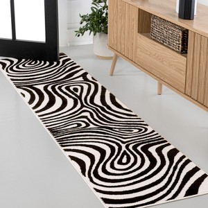 JONATHAN Y Maribo High-Low Abstract Groovy Striped Indoor/Outdoor Area Rug - 1 of 4