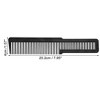 Unique Bargains Wide Tooth Hair Comb Hairdressing Styling Tool for Men 20.2x4cm Plastic Black - 3 of 4