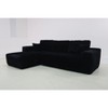 Racxily Cloud Sectional Sofa, L-Shape Chaise Modular Couch with Deep Seat for Living Room & Bedroom - 3 of 4