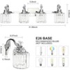 4-Light Modern Crystal Bathroom Light Fixtures-Chrome Vanity Lights Crystal Splicing with Metal Support,Bathroom Lighting Fixtures Over Mirror Vanity - 3 of 4