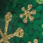 jellybean green spangle with gold & green jax