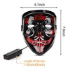Garvee [1PACK]Mask skeleton Gloves Set ,Light Up Scary Mask Purge Mask with Glow Gloves (Pink+ Ice Blue) - 4 of 4