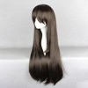 Unique Bargains Women's Wigs 28" Deep Brown with Wig Cap - 3 of 4