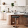 Tov Furniture Cosmo Boucle Adjustable Stool in Black and Grey - 2 of 4