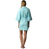 Casual Nights Womens Jersey Duster Short Robe - 3 of 4