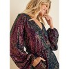 VENUS Womens Wrap Sequin Romper - 4 of 4