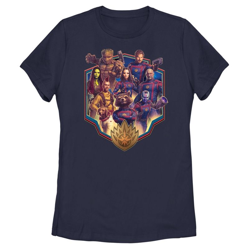 Women's Guardians of the Galaxy Vol. 3 Heroes Badge T-Shirt, 1 of 5