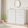 Natural Wooden 5-Drawer Tall Dresser with Spacious Drawers, Modern Organizer for Bedroom, Living Room, Nursery & Entryway - 4 of 4