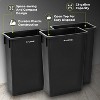 Alpine Industries Polypropylene Commercial Indoor Trash Can 23 Gallon Black (ALP477-BLK-PKD) - 2 of 4
