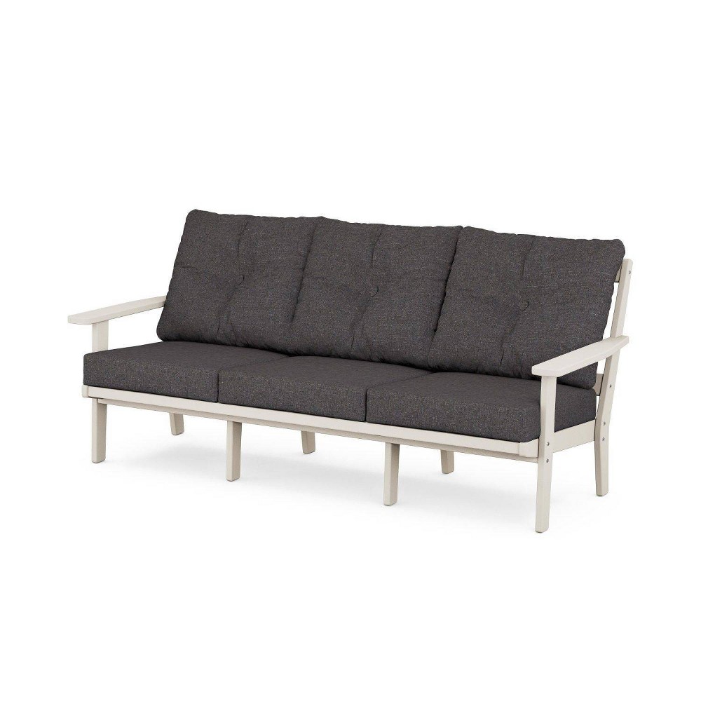 Photos - Sofa POLYWOOD Prairie Deep Seating Outdoor Patio  Sand/Ash Charcoal