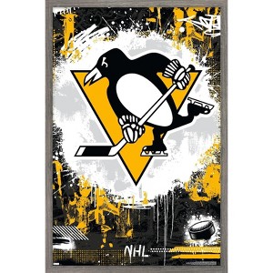 Trends International NHL Pittsburgh Penguins - Maximalist Logo 23 Framed Wall Poster Prints - 1 of 4