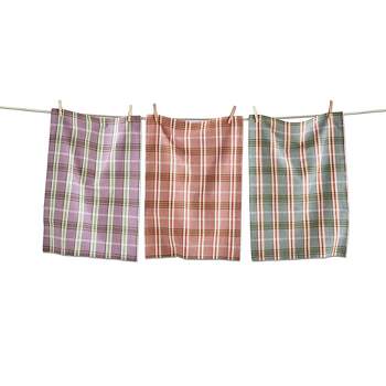 tagltd Sierra Plaid Dishtowel Set Of 3 Dish Cloth For Drying Dishes And Cooking