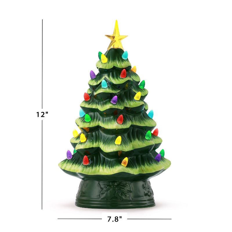 Mr. Christmas Nostalgic Ceramic LED Christmas Tree, 4 of 9