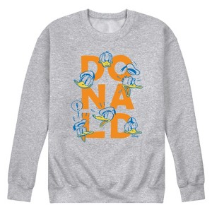 Men's - Disney - Donald Duck Expressions Graphic Fleece Sweatshirt - 1 of 4
