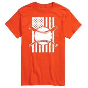 Men's - Instant Message - Baseball Flag Short Sleeve Graphic T-Shirt - 1 of 4