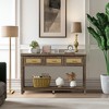 Resenkos Console Desk Table, Console Table, Entryway Table, Side Table, Display Table,51.2" Industrial 2-Tier Narrow Sofa Table Entryway Table with 3 - 4 of 4