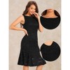 INSPIRE CHIC Women's Lace Boat Neck Sleeveless Evening Cocktail Sheath Dress - 2 of 4