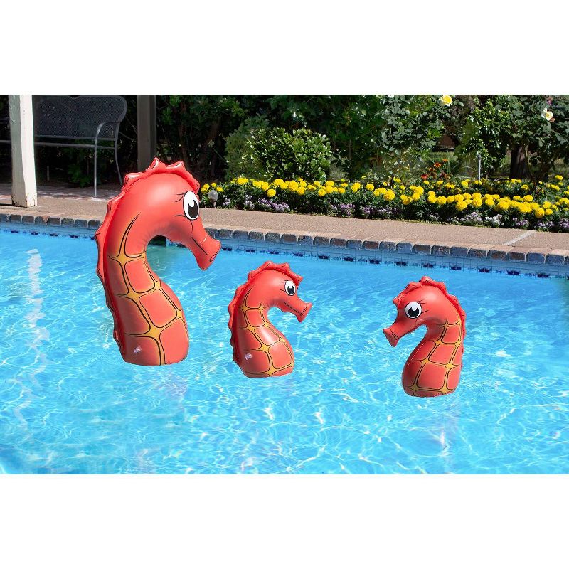 Poolmaster 3pk Floating Swimming Pool Backyard D&#233;cor - Seahorse Family, 2 of 7