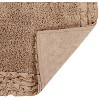 Shaggy Border Collection 2-Piece Bath Rug Set 100% Cotton Tufted Weave Ruffle Border Pattern Bathroom Rug for Machine Washable Bathmat - 4 of 4
