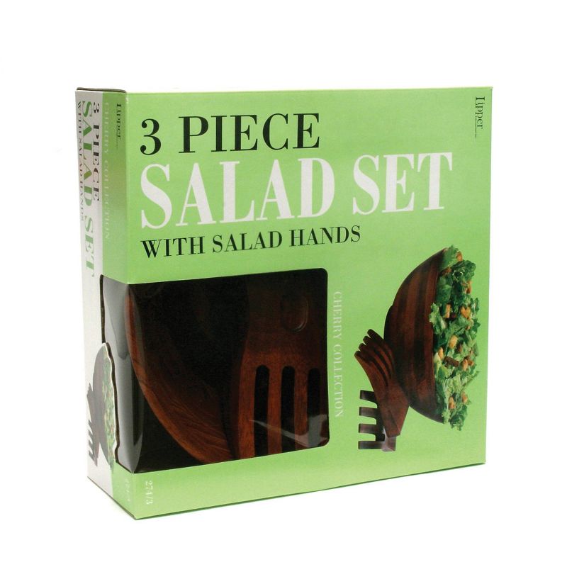 Lipper International 3pc Wood Salad Serving Set, 3 of 7