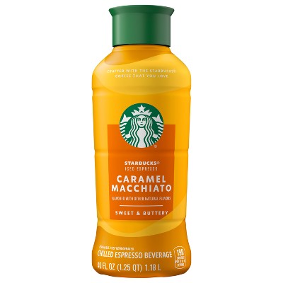 Starbucks Caramel Macchiato Iced Espresso - 40 fl oz: Made With Arabica Beans, Espresso Roast