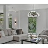 Urban Ambiance Luxury Minimalist Indoor Chandelier,  5-7/8''H x 28"W x 28''D,  Matte Black Finish, UHP4449 - 2 of 4