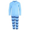 Rene Rofe Girls Snowflake 3pc Henley Long Sleeve Pajama Pants Set - 2 of 4