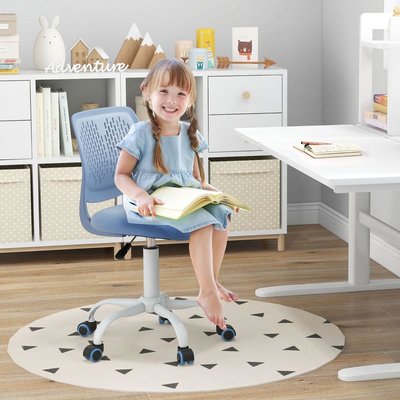 Tangkula Kids Desk Chair Ergonomic Swivel Children Mesh Study Height Adjustable, 2 of 10