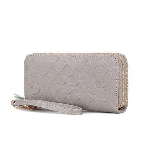 Quilted wristlet wallet hotsell