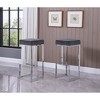 Best Master Furniture,Dorrington Modern Velvet Backless Bar Stool (Set of 2) - 2 of 2