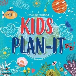 Willow Creek Press Kids Plan It Calendar 2025 Wall Calendar: Monthly, 12x12", All Ages, Blue, Sewn Binding - 1 of 4