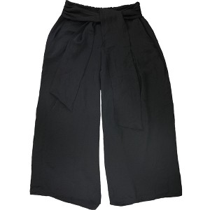 Alfani Womens Satin Tie-Waist Casual Wide Leg Pants - 1 of 1