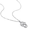 EVERLY JEWELRY | Sterling Silver Diamond Infinity Heart Pendant with Chain, 18 inc - 4 of 4