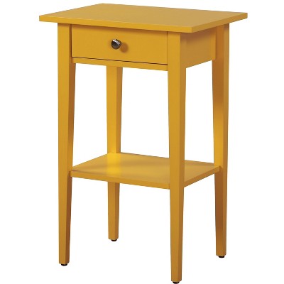 NicBex Nightstand with Storage Drawer Contemporary Side Table with Open Storage Shelf for Bedroom,Living Room