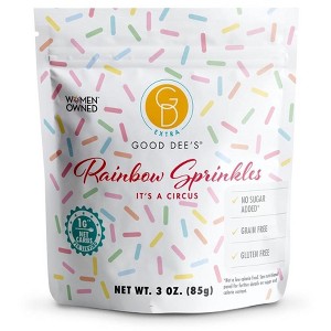 Good Dee's Rainbow Sprinkles, Low Carb & Keto Friendly, Gluten-Free, Dye &  Dairy-Free - All Natural Coloring - 1 of 4