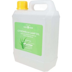 GasOne 1 Gallon (128 oz) Scented Cintronella Lamp Oil - Clear Paraffin Lamp Oil – Smokeless Indoor Ideal for Lamps, Lanterns, Tiki Torch - 1 of 4
