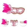 Unique Bargains Side Feather Masquerade Princess Half Face Party Mask 1 Pc - 3 of 4