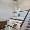 BAOURE 15.74" Black High Ceilings Long Chandelier, 7-Light Large Foyer Chandelier, Long Hanging Chandeliers for Staircase Foyer Entryway - 4 of 4