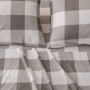 100% Turkish Cotton Classic Printed Flannel Sheet Set - Isla Jade - 1 of 4