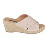 GC Shoes Darline Cross Strap Espadrille Comfort Slide Wedge Sandals - 2 of 4