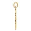 Black Bow Jewelry 14k Yellow Gold Large Filigree Chamseh Pendant, 21 x 40mm - 2 of 4