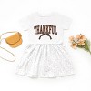 Varsity Thankful Coquette - Toddler Graphic Dress and Infant Dress - 2 of 3