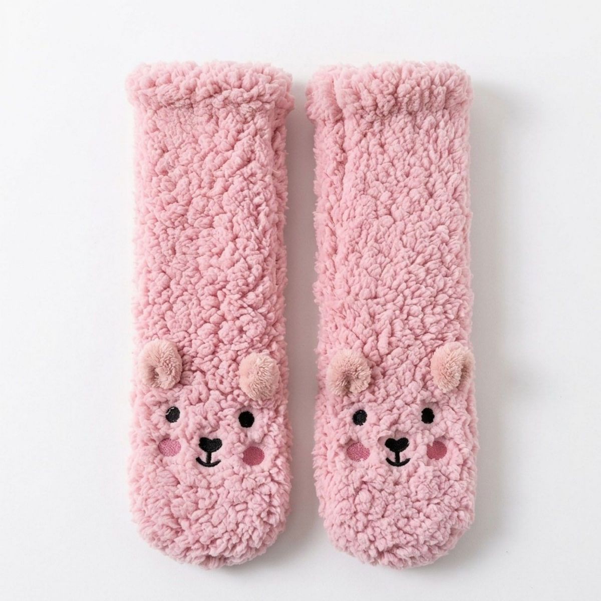 Anna-Kaci Women's Fuzzy Bear Crew Socks 2 Pair US 5-10.5 - thumbnail 8