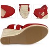 Perphy Women's Braided Upper Platform Closed Toe Espadrille Wedge Heel Sandals - 3 of 3