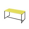 MDF and Metal 3-Piece Coffee and End Table Set with Carbon Fiber Wrap for Modern Living Room or Lounge Spaces - 3 of 4